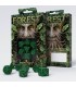 Green & Black Forest Dice Set (7) Box