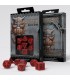 Red & Black Dwarf Dice Set (7) Box