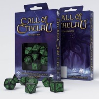 Call of Cthulhu 7th Edition Black-green Dice Set