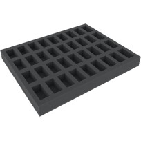 FS035BO 35 mm Full-Size foam tray with 36 compartments