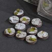 Temple Bases Round 25mm (x10)
