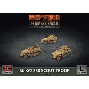 Sd Kfz 250 Scout Troop (3 Plastic)