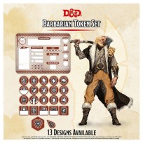 D&D: Barbarian Token Set (Inglés)