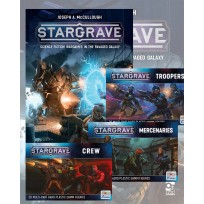 Stargrave Rulebook and one of each box set (Crew, Mercs & Troops) + SG (English)