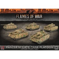 Panzer IV (Late) Platoon (x5 plastic tanks with schurzen)