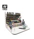 Paint display and work station with vertical storage 40 x 30 cm