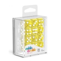 Oakie Doakie Dice Dados D6 16 mm Translucent Amarillo (12)