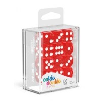 Oakie Doakie Dice Dados D6 16 mm Speckled Rojo (12)