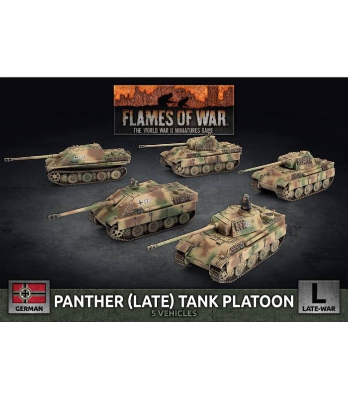 Panther (late 7.5cm) / Jagdpanther (8.8cm) Platoon (5x Plastic)