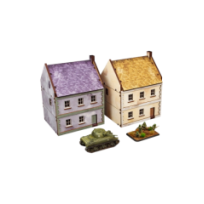 WW2 Normandy Townhouse 3 PREPAINTED 15mm