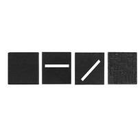 Peana Cuadrada con Anclaje Para Imán 25x25mm Plástico (1)