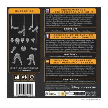 SW Legión: Customizable Jedi General & Knight