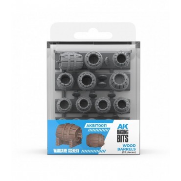 Wood Barrels - Basing Bits 32 Pieces