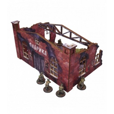 WW2 Ostfront Stalingrad Factory Front (1) (Prepintado) [28mm/1:56]