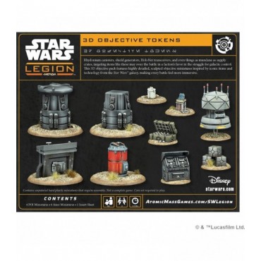 SW Legión: 3D Objective Tokens (Castellano) -- Pre-pedido --