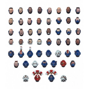 Space Marine Heads -- Preorder -- (V.D.)