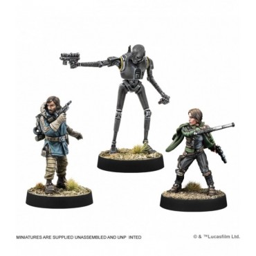 SW Legión: Cassian Andor, Jyn Erso & K-2SO