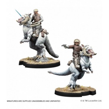 SW Legión: Han Solo & Luke Skywalker on Tauntaun