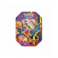 Pokémon TCG: Lata Mega-Charizard Fuegos Fantasmales con Carta Promo y 4 Sobres (1)
