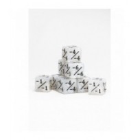 9 Dados +/- 16mm Blanco Perla