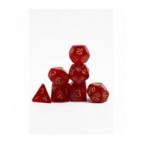 Pack 7 Dados Rol Marmoleado Sandia Y Amarillo