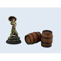 Large Wooden Barrels (2)