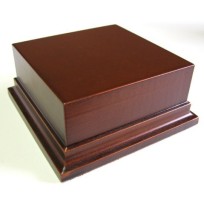 Peana Cuadrada de 10x10 cm y 5 cm de alto (Color Avellana)