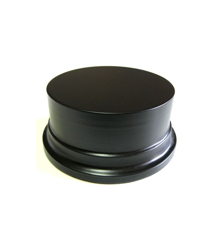 Peana Redonda de 10 cm de diametro y 5 cm de alto (Color Negro)
