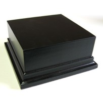 Peana Cuadrada de 10x10 cm y 5 cm de alto (Color Negro)