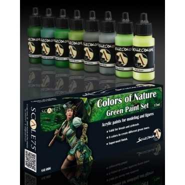 Colors of Nature Green Paint Set