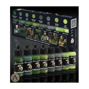 Colors of Nature Green Paint Set