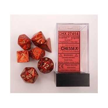 Scarab Scarlet with Gold Set (7)