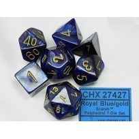 Scarab Royal Blue with Gold Set (7)