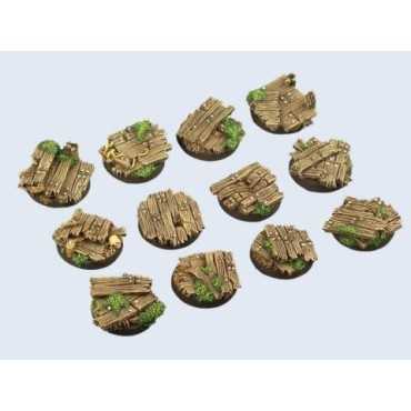 Wood Bases - Round 25mm (5)