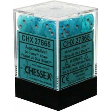 Cirrus Aqua with Silver 12 mm (36)