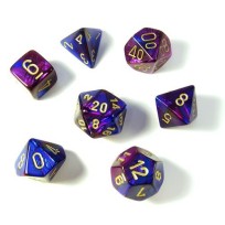 Blue-Purple with Gold Set (7)