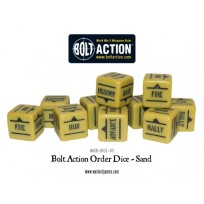 Bolt Action Orders Dice - Sand (12)