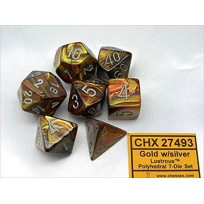 Lustrous Polyhedral Gold/silver Set (7)