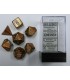 Glitter Polyhedral Gold/silver Set (7)