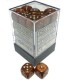 Glitter Polyhedral Gold/silver 12 mm (36)