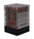 Gemini Polyhedral Orange-steel W/gold Dice Block 12 mm (36)