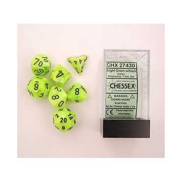 Vortex Dice Bright Green Set (7)
