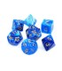 Vortex Dice Polyhedral Blue/gold Set (7)