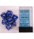 Opaque Polyhedral Blue/white Set (7)
