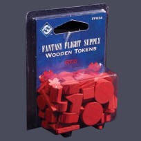Red Assorted Wood Tokens (50)