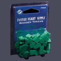Green Assorted Wood Tokens (50)