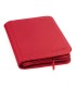 4-Pocket ZipFolio XenoSkin Carpeta para Cartas Rojo
