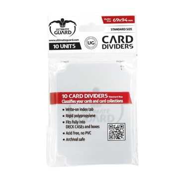 Tarjetas Separadoras para Cartas Tamaño Estándar Transparente (10)
