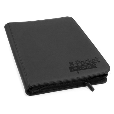 8-Pocket ZipFolio XenoSkin Carpeta para Cartas Negro