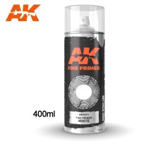 Fine Primer White - Spray 400ml (Includes 2 nozzles)